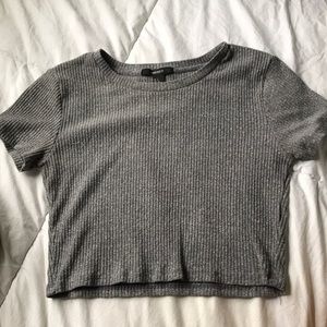 Short Sleeve Forever 21 Gray Top